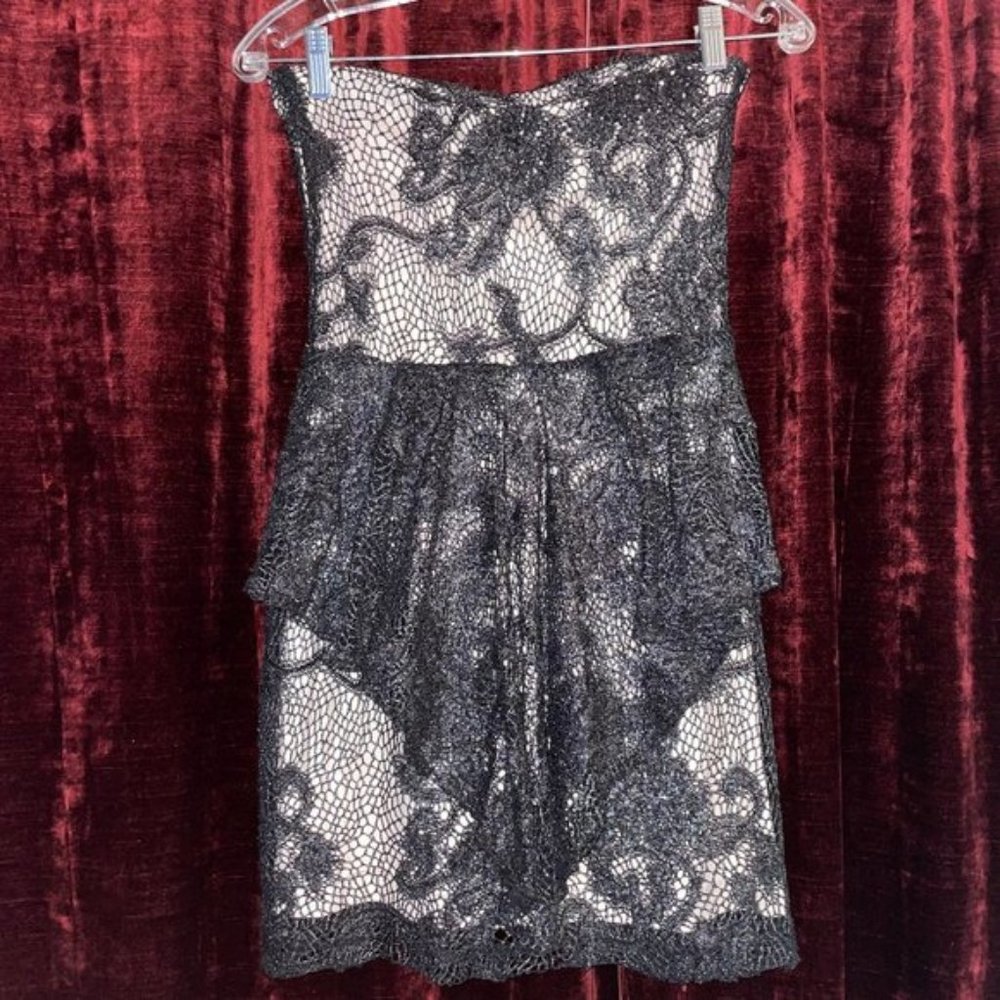 Gothic party doll peplum dress S